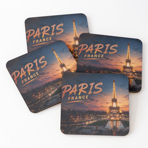 Item preview, Paris France Vintage Travel Landmark designed and sold by Fei Long Design Hub.