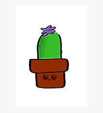 Kawaii Cactus Photographic Print