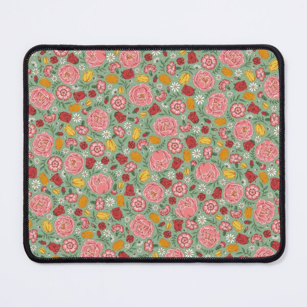 Item preview, Romantic Cottage Garden Floral – Peonies, Roses & Spring Blooms (sage green) designed and sold by vaner-vaner.