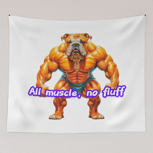 Item preview, Muscular Bulldog Bodybuilder. All muscle, no fluff designed and sold by Magazinegallery.