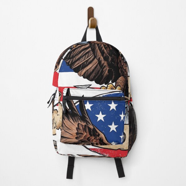 Item preview, Defend & Prosper - Vintage Patriotic Bald Eagle & US Flag designed and sold by ElNiro.