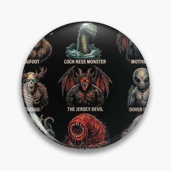 Item preview, Cryptid Lover – Scary Cryptid Icons  designed and sold by redsharkuk.