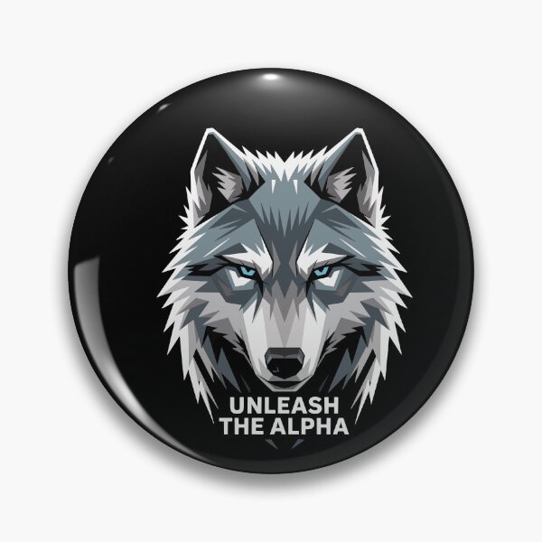 Item preview, Unleash The Alpha Wolf Head Fierce Alpha Wolf Spirit Animal Power designed and sold by yoddel.