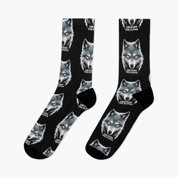 Item preview, Unleash The Alpha Wolf Head Fierce Alpha Wolf Spirit Animal Power designed and sold by yoddel.