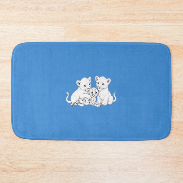 Item preview, Baby Lion Cubs & Cheetah Cub Friends – Cute Wildlife Pencil Sketch Art designed and sold by NewGen-For-You.