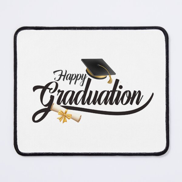 Item preview, Happy Graduation with Black Graduation Hat & Diploma designed and sold by jeweleddesigns.