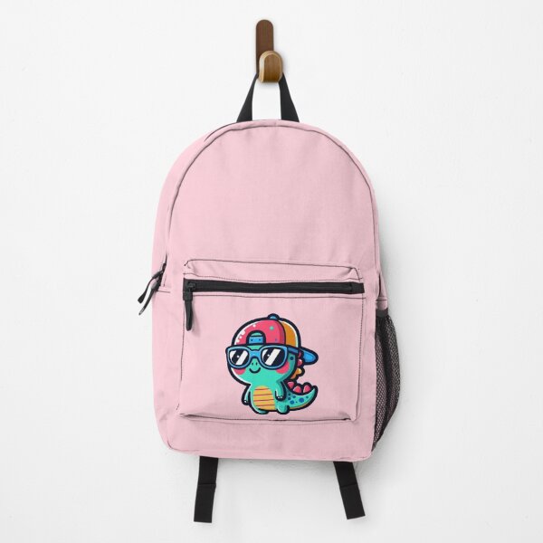 Item preview, Cute Dinosaur with Sunglasses and Baseball Cap designed and sold by NerdiPop.