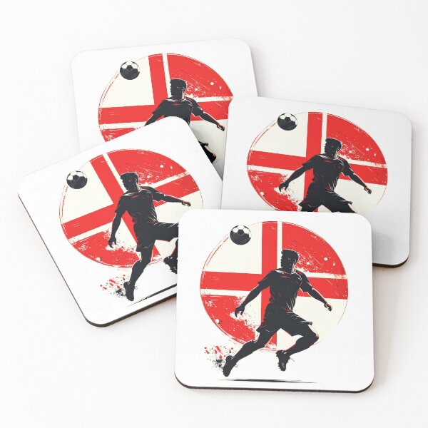Item preview, England Soccer Player Art — English Football Flag Action Fan Print designed and sold by icemanphotos.