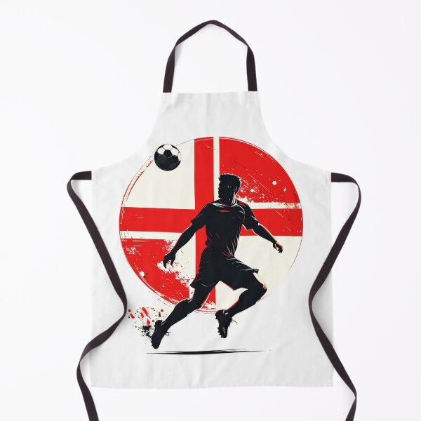 Item preview, England Soccer Player Art — English Football Flag Action Fan Print designed and sold by icemanphotos.
