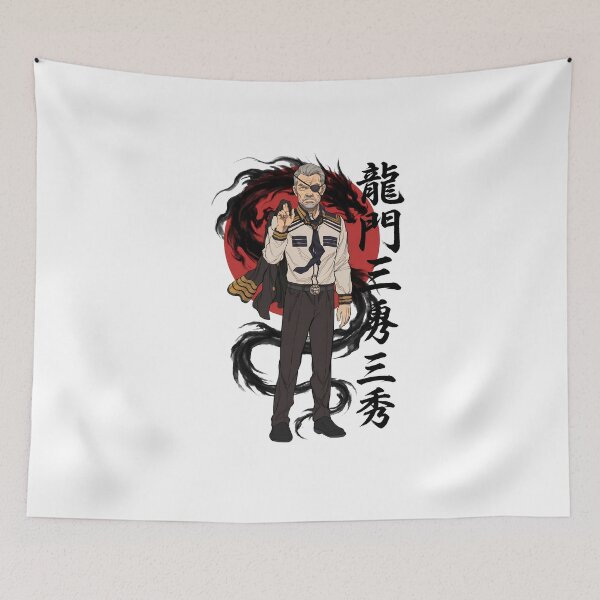 Item preview, Veteran Anime Eyepatch Commander - Rising Sun Dragon Art designed and sold by lamiarte.