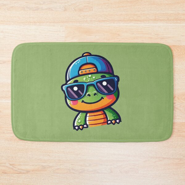 Item preview, Cute Dinosaur Face with Sunglasses and Cap designed and sold by NerdiPop.