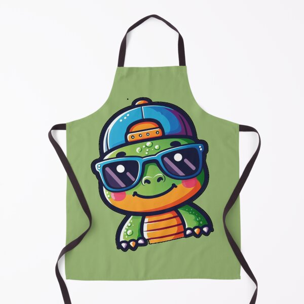 Item preview, Cute Dinosaur Face with Sunglasses and Cap designed and sold by NerdiPop.