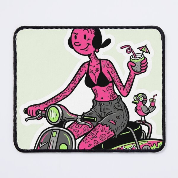 Item preview, Kickflip of the Cosmic Olive‑Avoider Who Borrowed Reality’s Scooter Without Asking designed and sold by Print Fiction.