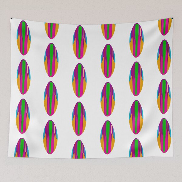 Item preview, Colorful Abstract Surfboard Design designed and sold by Elaine M Hayward .