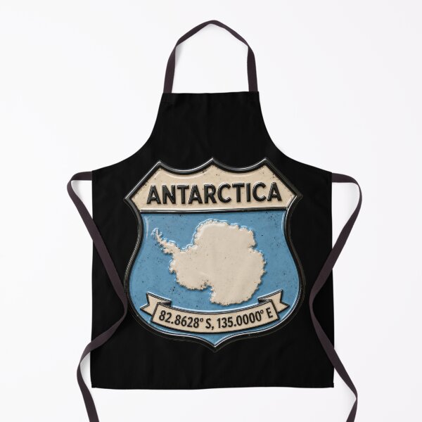 Item preview, Antarctica Vintage Travel Emblem Map Badge Art designed and sold by PlanetEye Designs.