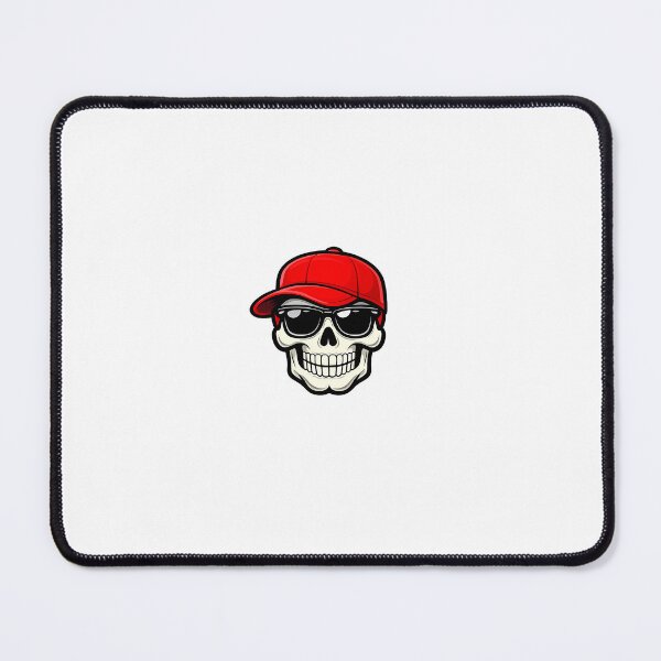 Item preview, Cool Skull Wearing Red Cap And Sunglasses designed and sold by Create Your Own Reality.