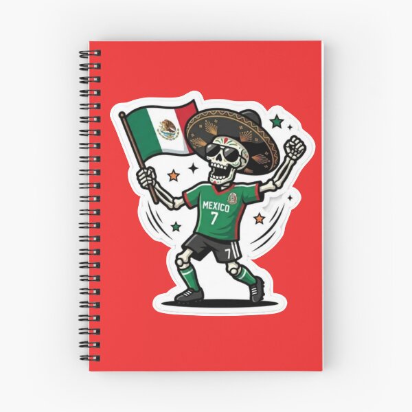Item preview, Mexican Skeleton Day of the Dead Soccer Sticker - El Tri 2026 designed and sold by abdollahmh2021.