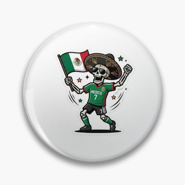 Item preview, Mexican Skeleton Day of the Dead Soccer Sticker - El Tri 2026 designed and sold by abdollahmh2021.