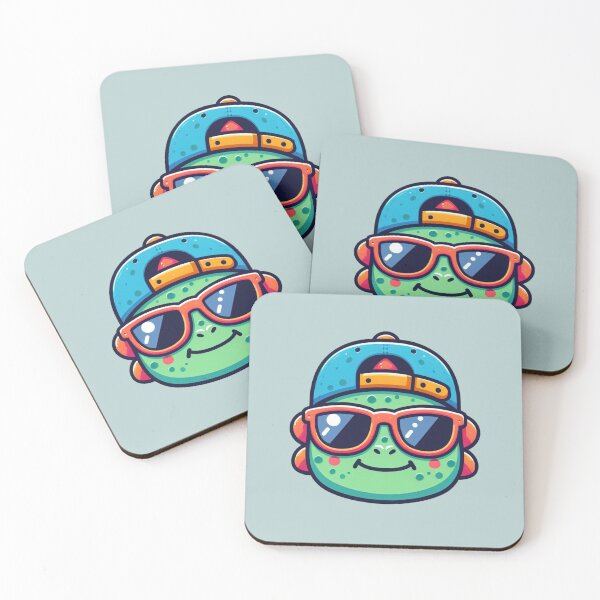 Item preview, Cute Dinosaur Head with Sunglasses designed and sold by NerdiPop.