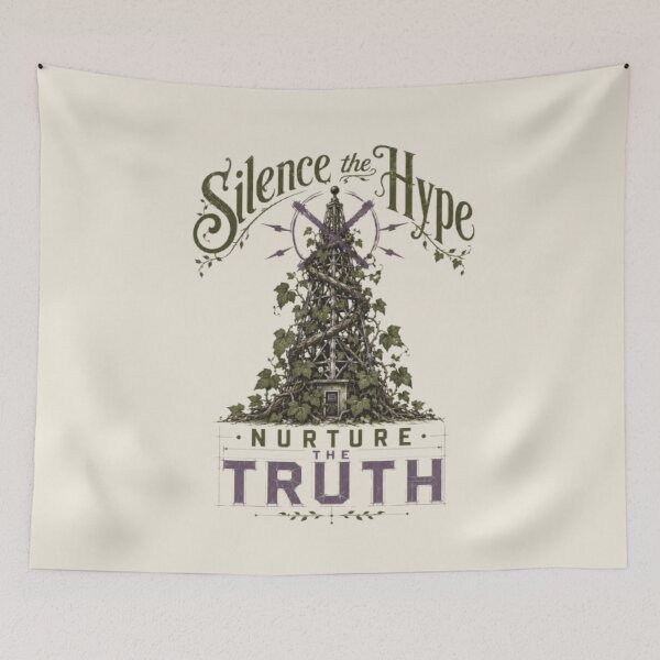 Item preview, Silence the Hype Nurture the Truth designed and sold by InnerwayStudio.