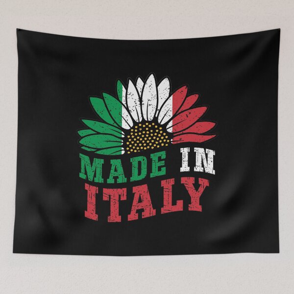 Item preview, Vintage Made in Italy Sunflower Retro Italian Flag designed and sold by Dmetalx Art Apparel.