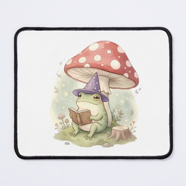 Item preview, Cute Wizard Frog Reading Under a Mushroom designed and sold by By:MarcinK.