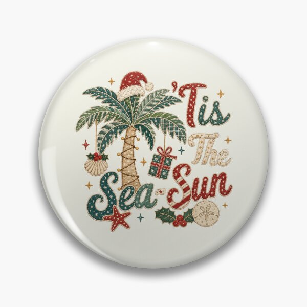 Item preview, Christmas in July Tis The Sea Sun Santa Hat Cottagecore designed and sold by SunfullyYours.