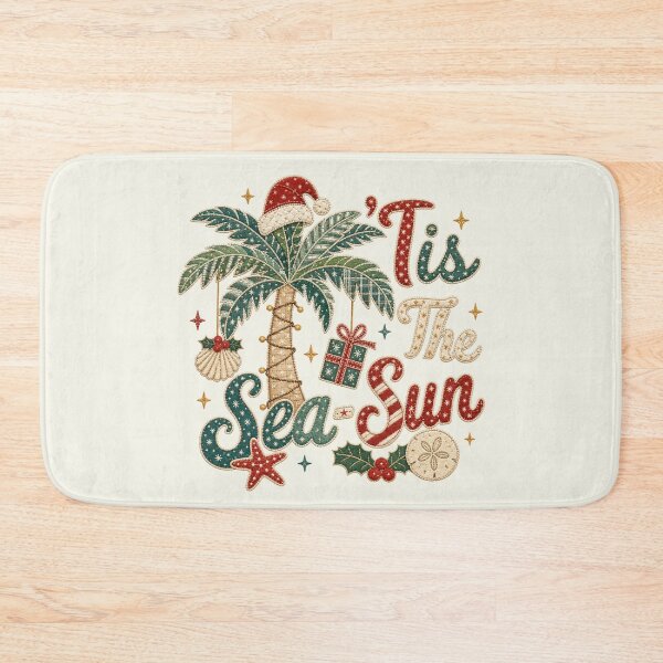 Item preview, Christmas in July Tis The Sea Sun Santa Hat Cottagecore designed and sold by SunfullyYours.