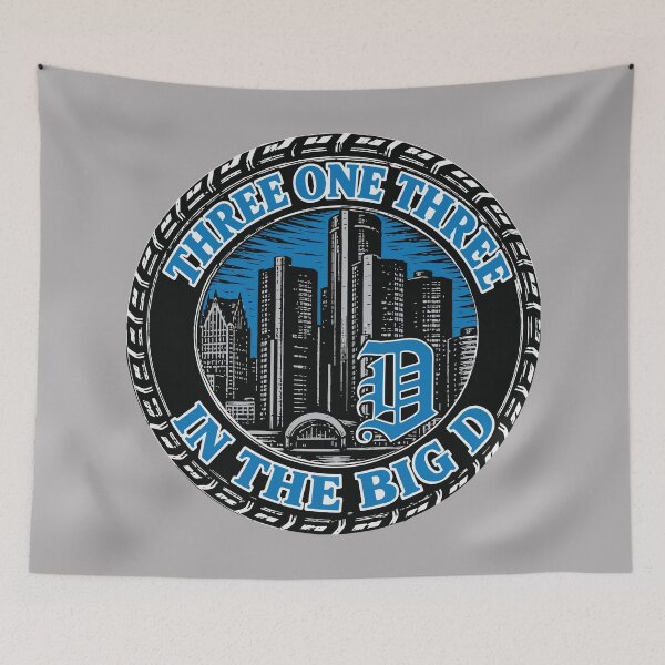 Item preview, Three One Three 313 in the Big D - Detroit - Michigan - Lions designed and sold by krewyork.
