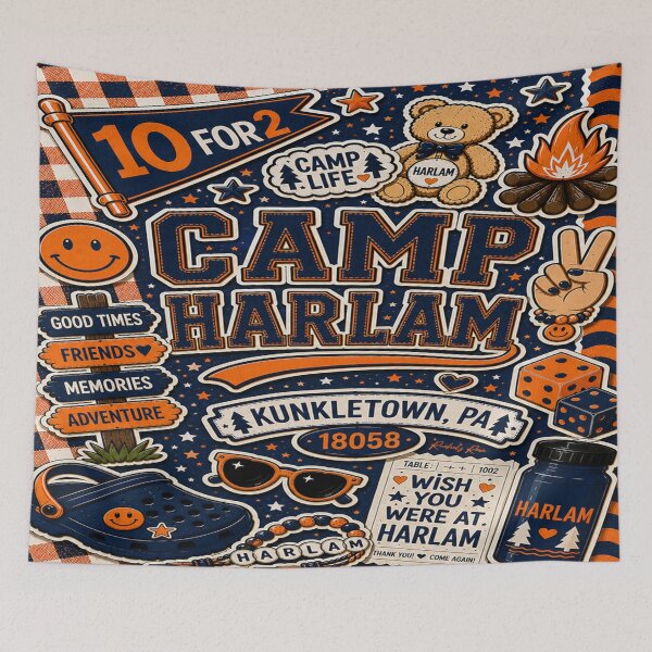 Item preview, Camp Harlam Collage designed and sold by Rachel's Room.