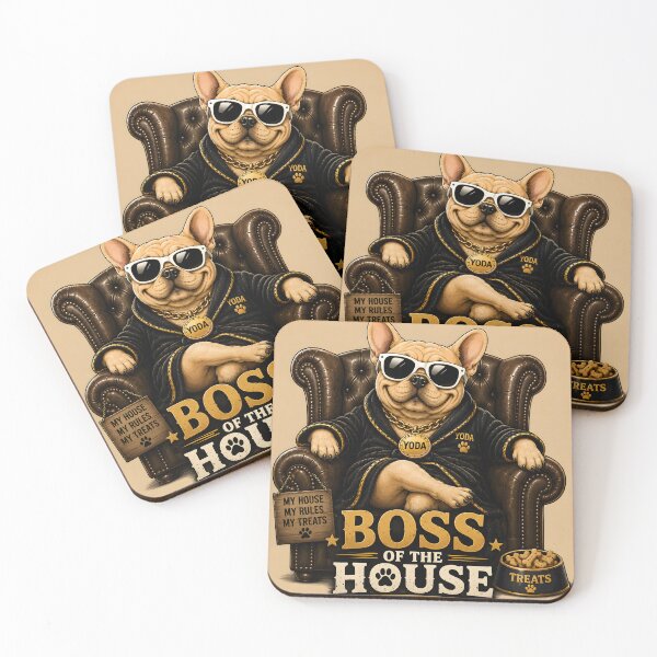 Item preview, Funny French Bulldog Boss Of The House designed and sold by MischiefPaws.