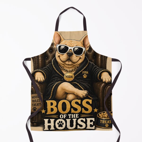 Item preview, Funny French Bulldog Boss Of The House designed and sold by MischiefPaws.