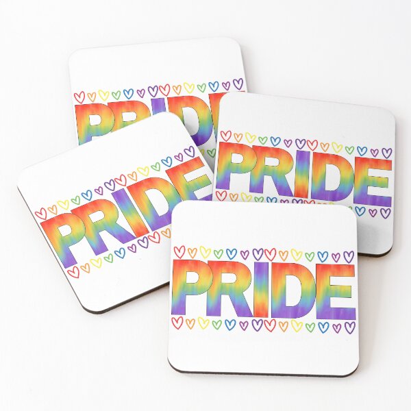 Item preview, Rainbow Pride Watercolor Hearts Design - LGBTQ Pride Month Gift designed and sold by DonnaRaine.