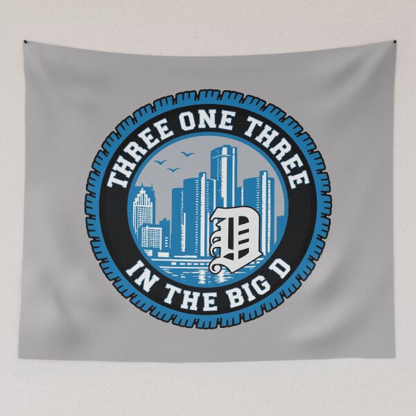 Item preview, Three One Three 313 in the Big D - Detroit - Michigan - Lions designed and sold by krewyork.