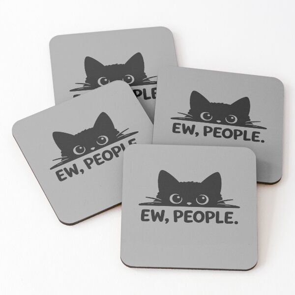 Item preview, Ew People Cat Funny Shirt Antisocial Cat Lover Gift Introvert Tee Black Cat Humor Shirt Cat Owner Relatable Gift designed and sold by Moonveil_Studio.