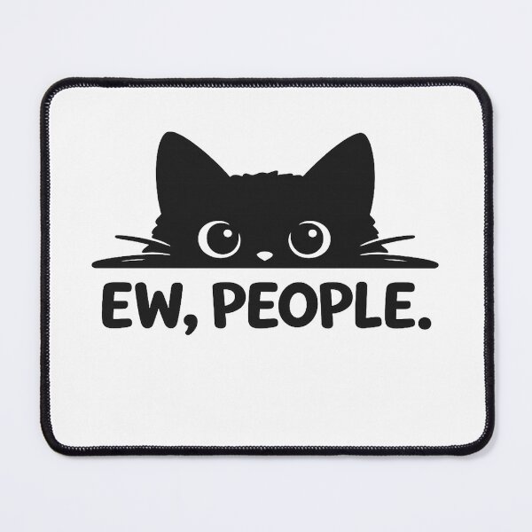 Item preview, Ew People Cat Funny Shirt Antisocial Cat Lover Gift Introvert Tee Black Cat Humor Shirt Cat Owner Relatable Gift designed and sold by Moonveil_Studio.