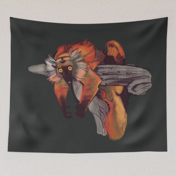 Item preview, Lemur on a branch designed and sold by Beloved Come Forth.