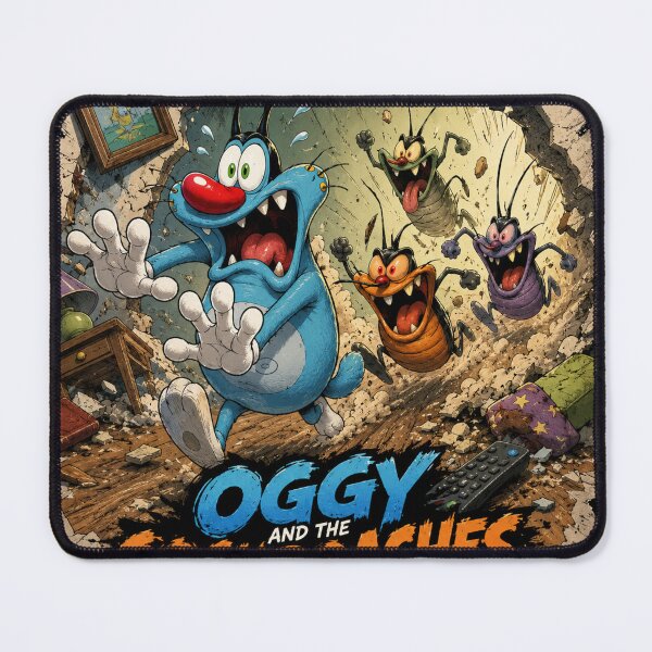 Item preview, Funny Blue Cat vs Crazy Bugs designed and sold by VL-allinone.