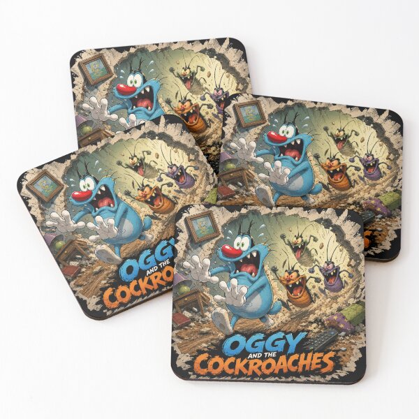 Item preview, Funny Blue Cat vs Crazy Bugs designed and sold by VL-allinone.