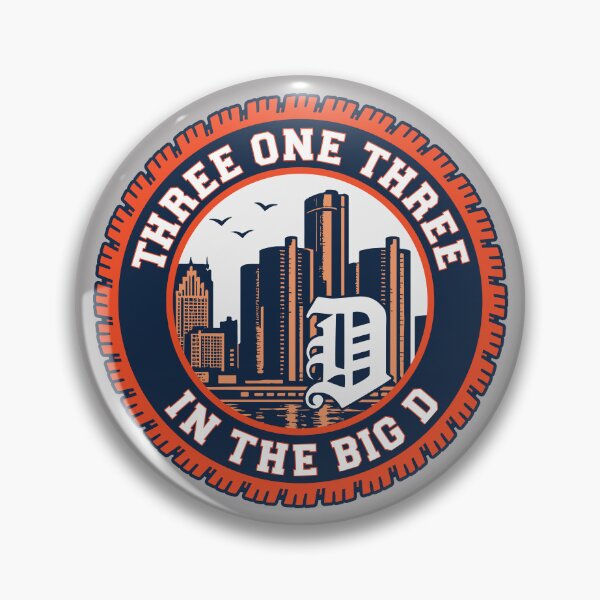 Item preview, Three One Three 313 in the Big D - Detroit - Michigan - Tigers designed and sold by krewyork.