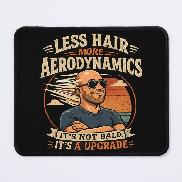 Item preview, Less Hair More Aerodynamics Dad Humor designed and sold by super-think.