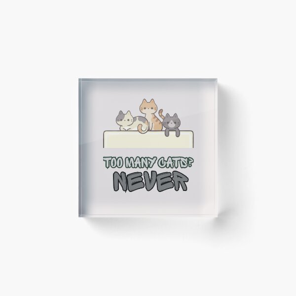Item preview, Too Many Cats? Never! Cute Cat Lover Gift designed and sold by BCapybara.