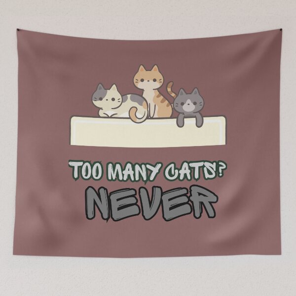 Item preview, Too Many Cats? Never! Cute Cat Lover Gift designed and sold by BCapybara.