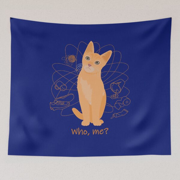 Item preview, Cute Mischievous Cat designed and sold by Laanas55.