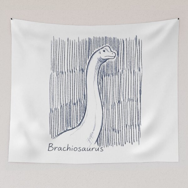Item preview, Retro Brachiosaurus Long Neck Dinosaur Pencil Graphic designed and sold by RawSauropsid.