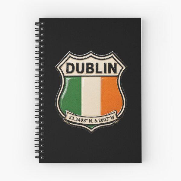 Item preview, Dublin Ireland Vintage Flag Emblem Badge Art designed and sold by PlanetEye Designs.