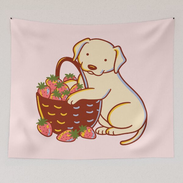 Item preview, Labrador and Strawberries designed and sold by Wlaurence.