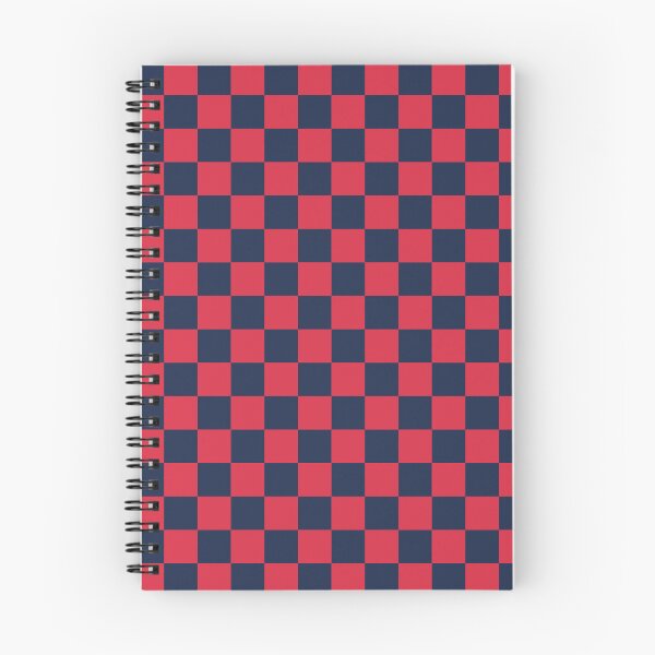 Item preview, Dark lapis lazuli & rusty red checkered designed and sold by Mint + Midnight.