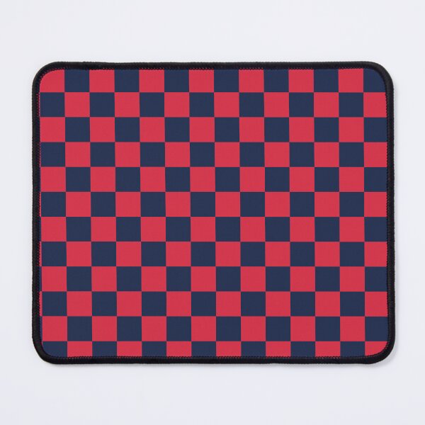 Item preview, Dark lapis lazuli & rusty red checkered designed and sold by Mint + Midnight.