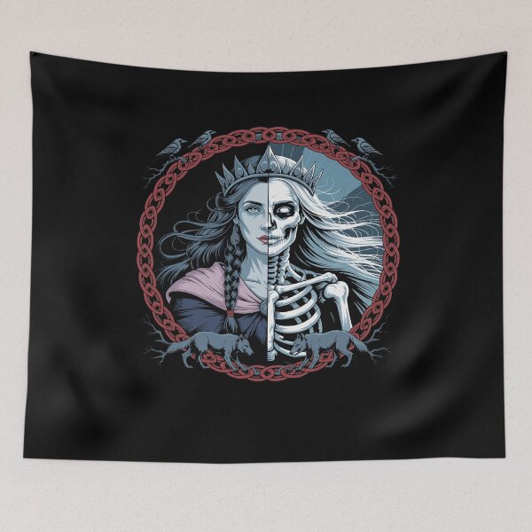 Item preview, Viking Goddess Of Life And Death Hel Norse Mythology Dark Gothic Pagan designed and sold by yoddel.